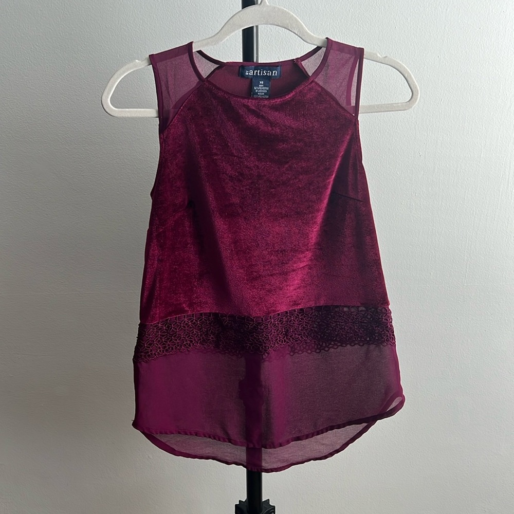 By Artisan Velvet Blouse
